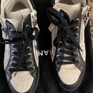 Chanel Sneakers Black and White